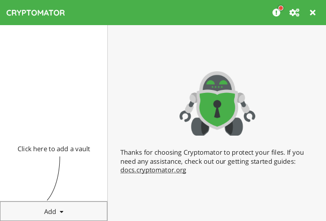 022 4 1 cryptomator mainscreen