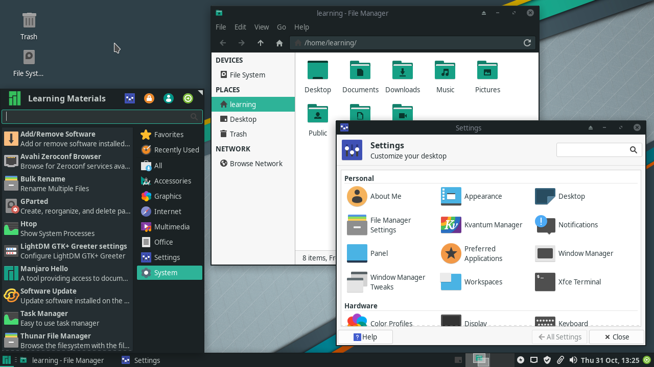 xfce manjaro 18.1.0